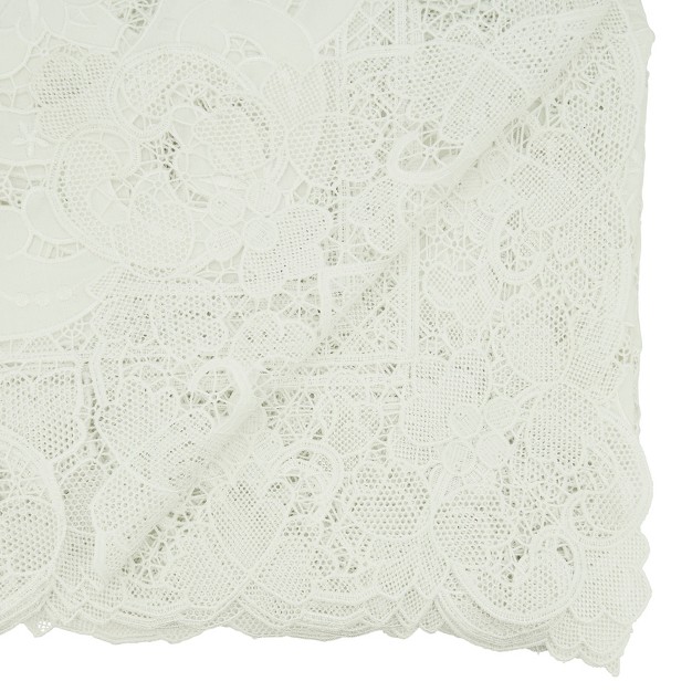 Saro Lifestyle Lace Design Elegant Tablecloth