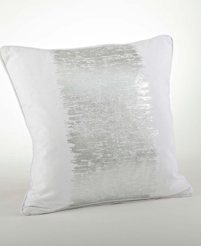 Saro Lifestyle Metallic Banded Decorative Pillow， 20