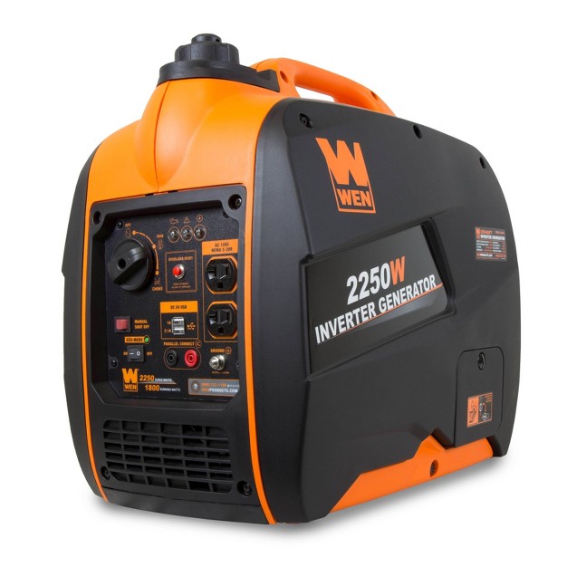 Wen 56225i Super Quiet 2250w Portable Inverter Generator With Fuel Shut off