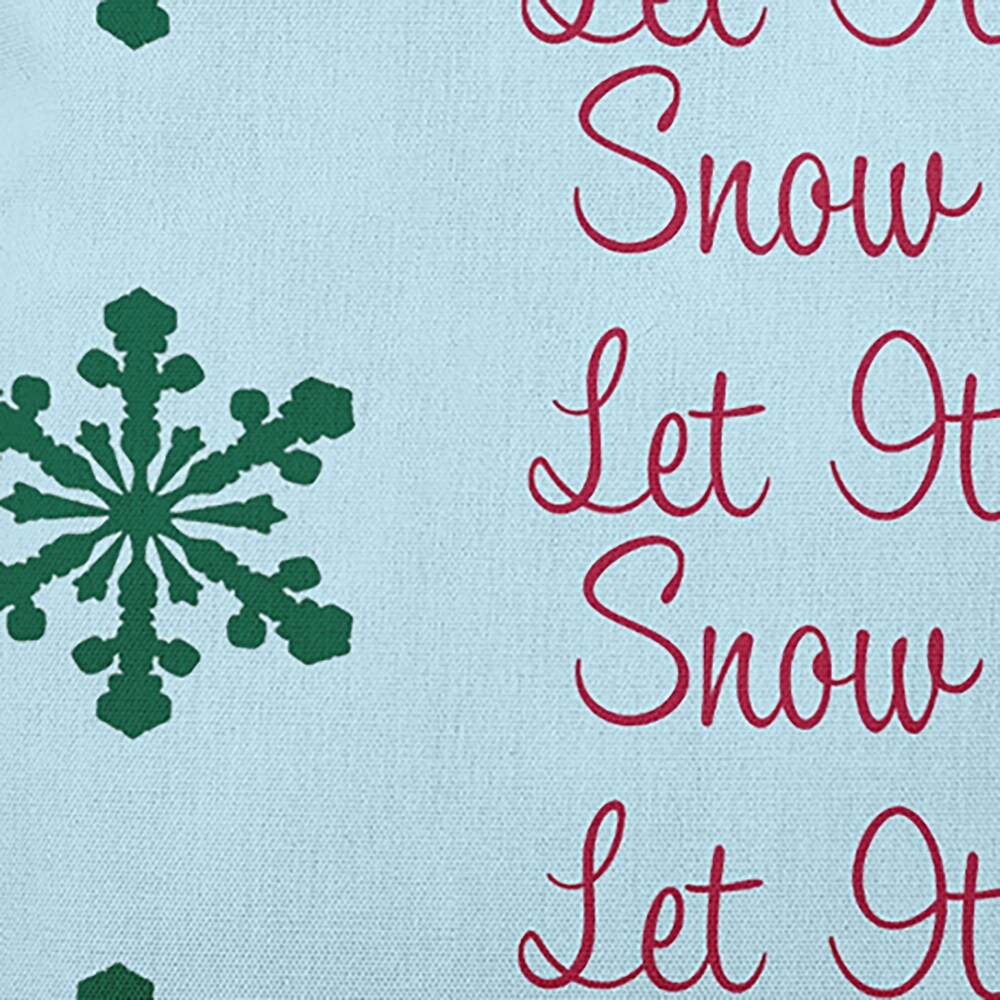 Let It Snow Indoor/Outdoor Throw Pillow