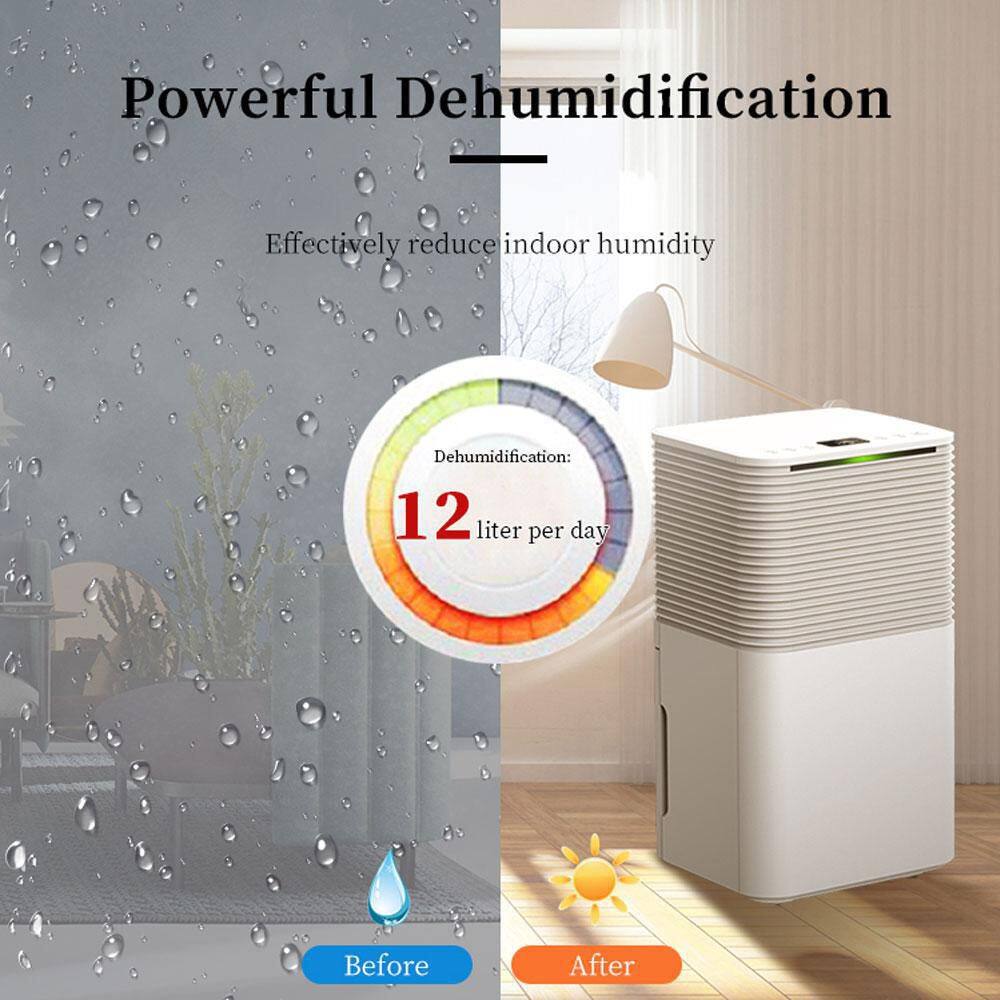 Edendirect 25-Pint Dehumidifier 2000 sq.ft. for Basements Home and Large Room with Auto or Manual Drainage 3 Operation Modes WE-OL31A