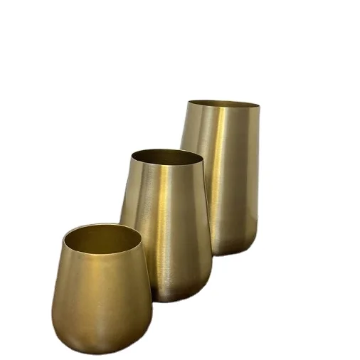 Set of Three Unique Classic Design Metal Planter Home Indoor Outdoor Garden Usage Customized Size