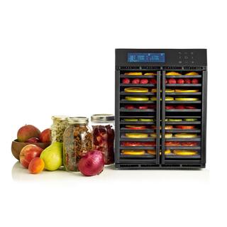 Excalibur 10-Tray Black Electric Food Dehydrator with Smart Controller 2-Drying Zones with Adjustable Time and Temperatures RES10