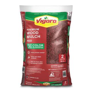 Vigoro 2 cu. ft. Bagged Premium Red Wood Mulch 480978