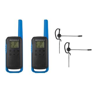 MOTOROLA SOLUTIONS Talkabout T270 2-Way Radio Bundle with Single Ear Boom Mircophone T270-BNDL-1