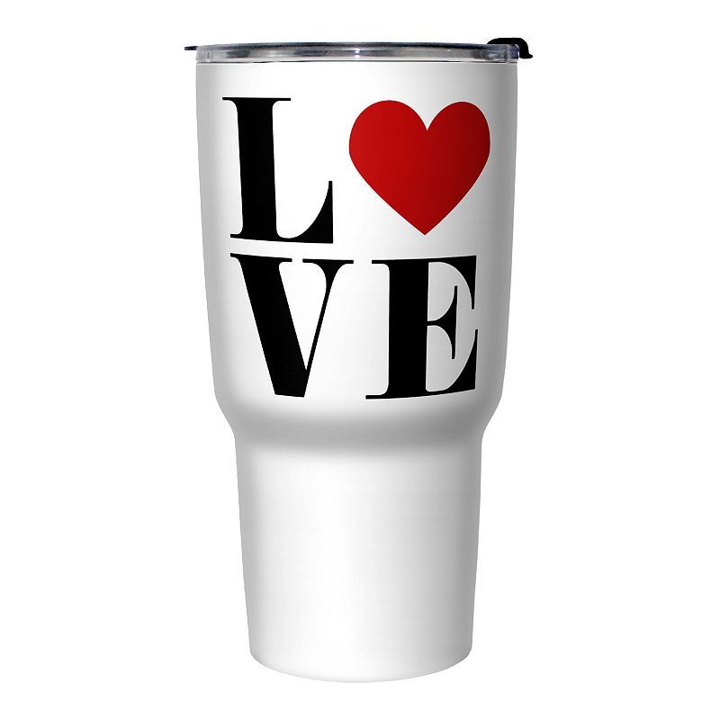 Love Heart Logo Stainless Steel Travel Mug