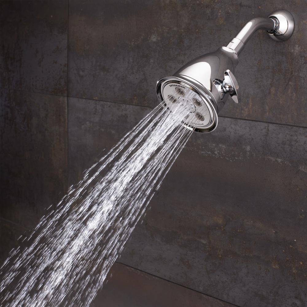 Speakman 3-Spray 4.1 in. Single Wall MountHigh Pressure Fixed Adjustable Shower Head in Polished Chrome S-2005-HB