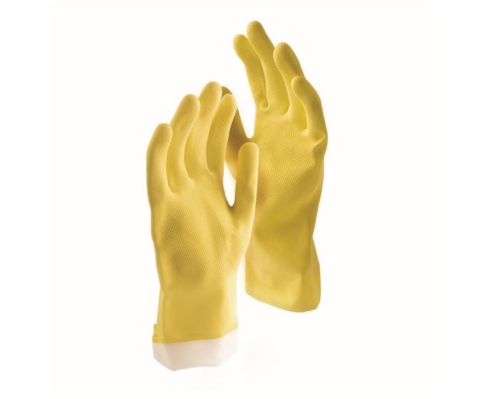 Libman All-Purpose Reusable Latex Gloves 2-Pack， Medium