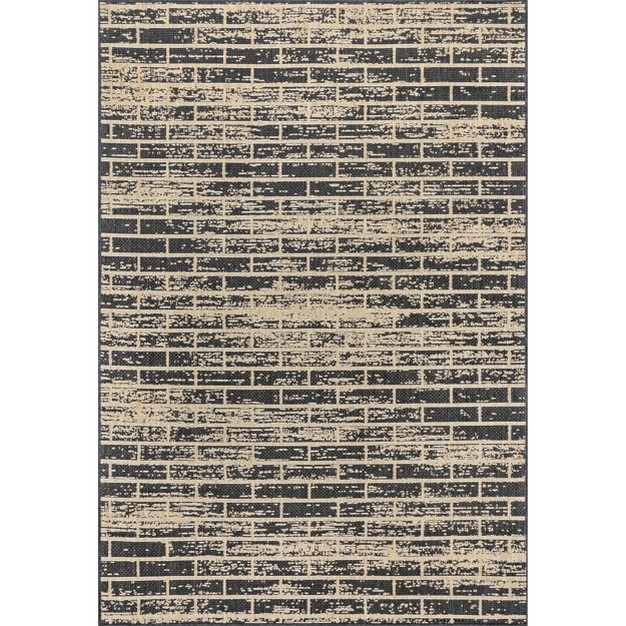 Nuloom Justina Abstract Brick Indoor And Outdoor Patio Area Rug