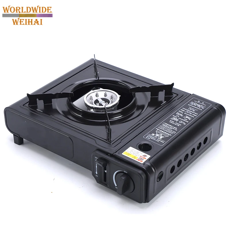 2 Burner Double with 220g Portable Camping Auto Ignition Butane Bbq Gas Hose Burner Stove Outdoor for Sale Automatic One piece