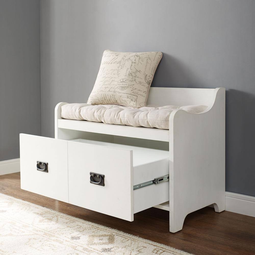 CROSLEY FURNITURE Fremont White Entryway Bench CF6017-WH