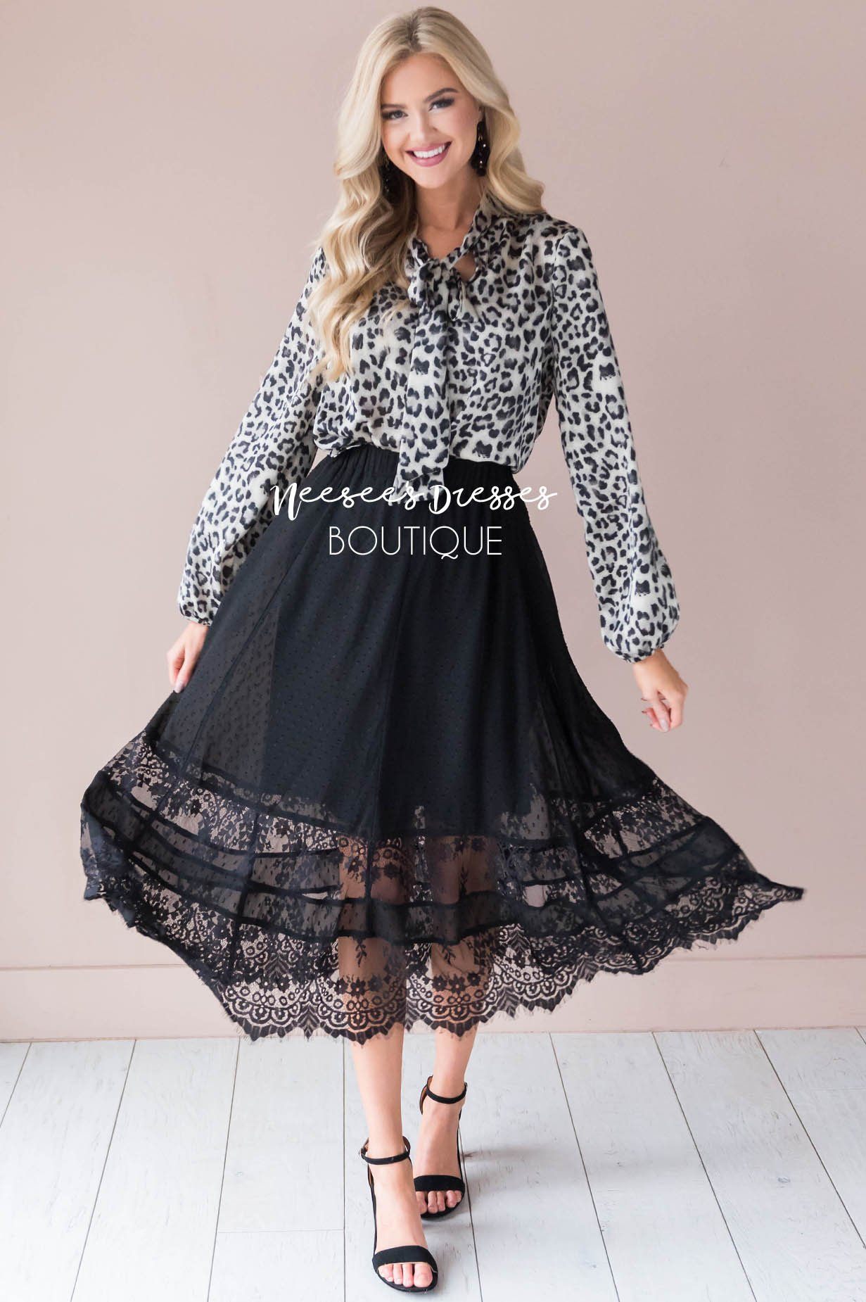 Sheer Joy Lace Skirt