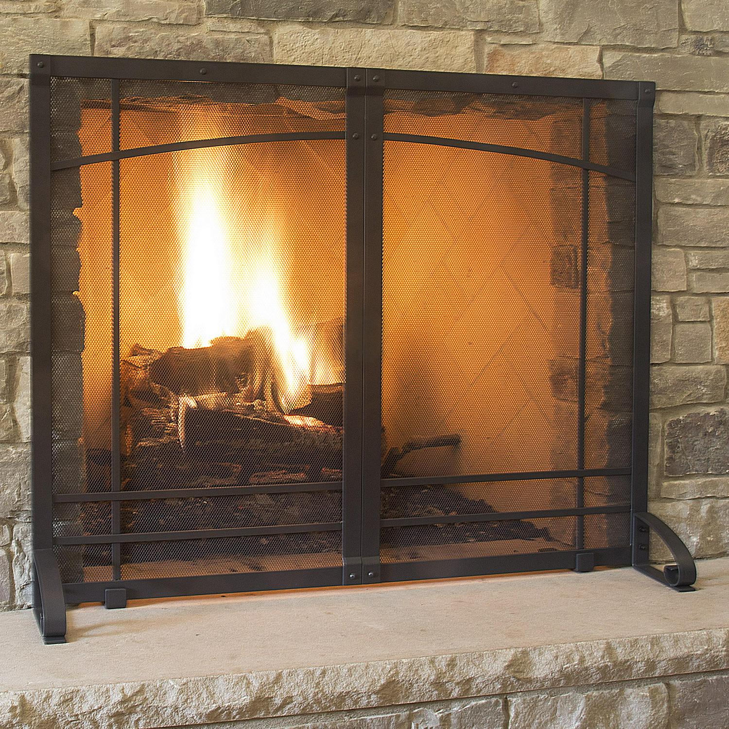 Pleasant Hearth FA811S Amherst Steel Fireplace Screen