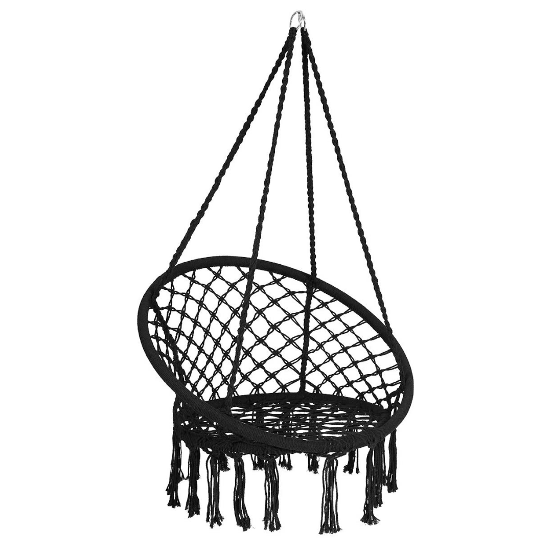 Hanging Hammock Chair, Macrame Hanging Chair 330 Pounds Capacity