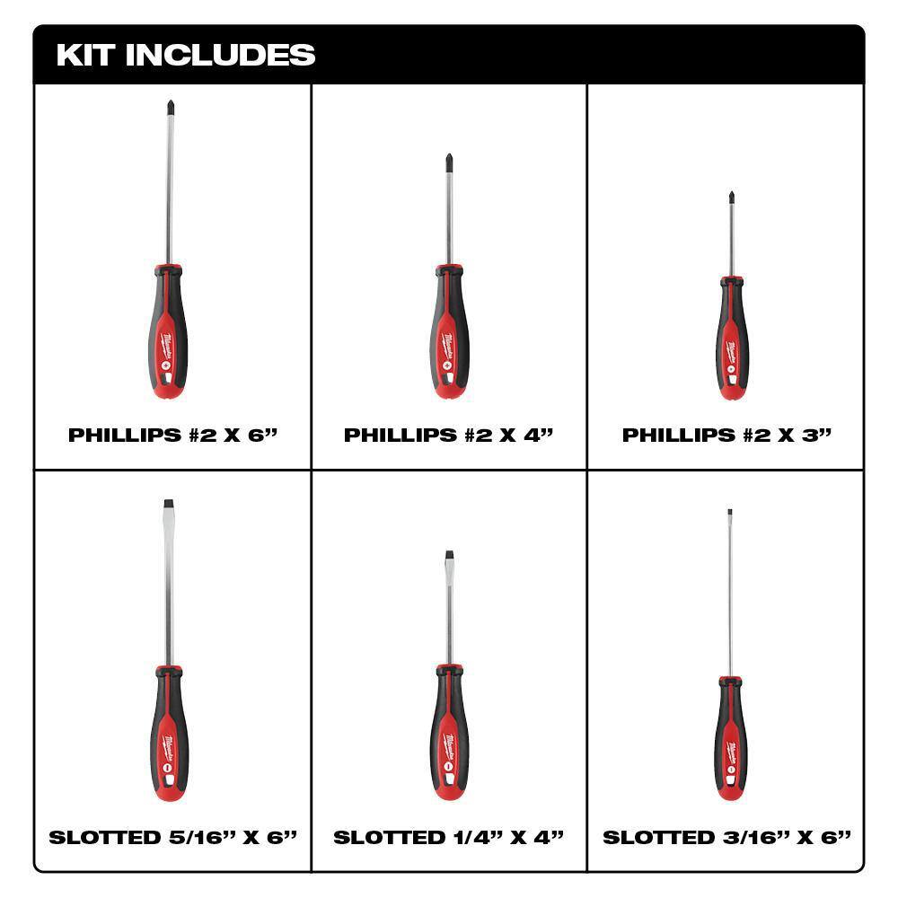 MW 16-Piece Screwdriver Set with Precision Screwdrivers 48-22-2612-48-22-2706