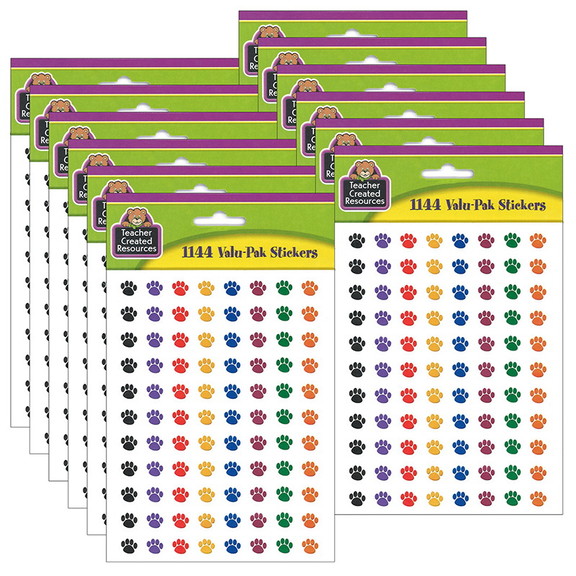 Teacher Created Resources TCR4742 6 Colorful Paw P...