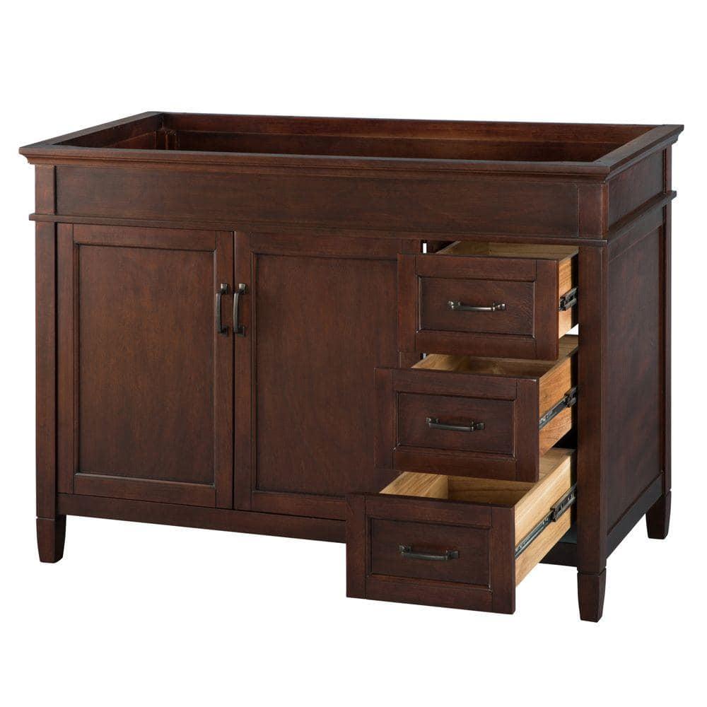 Home Decorators Collection Ashburn 48 in W Bath Vanity Cabinet Only in Mahogany