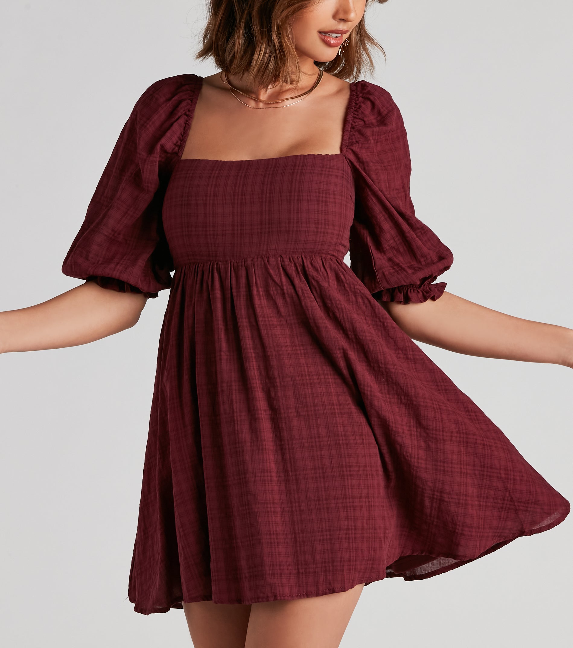 Give A Twirl Linen Skater Dress