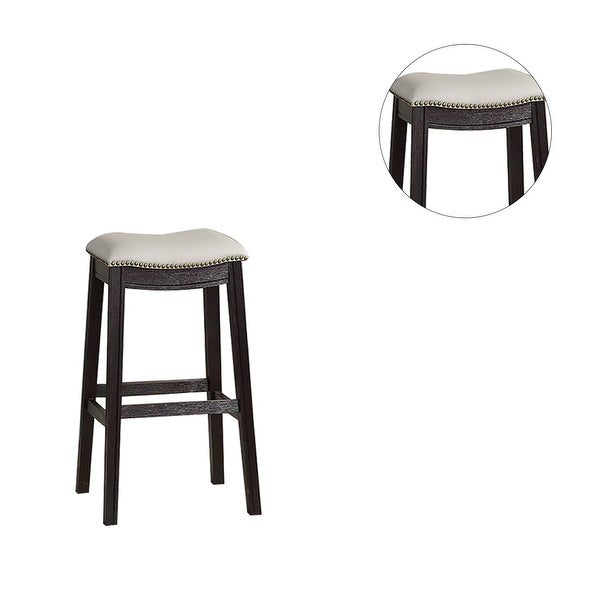 PU Upholstery Bar Stool， Set of 2