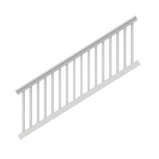 Veranda T-Rail 8 ft. x 36 in. (Actual Size: 91-34 L x 34-115 in. H) Vinyl Railing Stair Kit 73045540