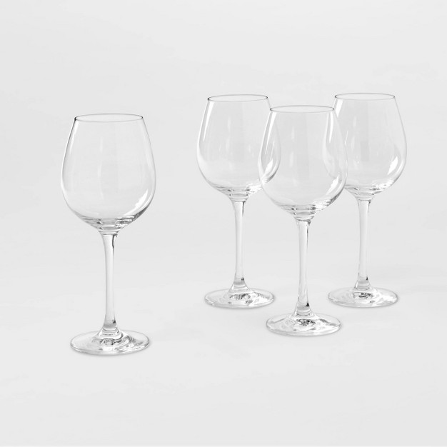 16 2oz 4pk Crystal White Wine Glasses