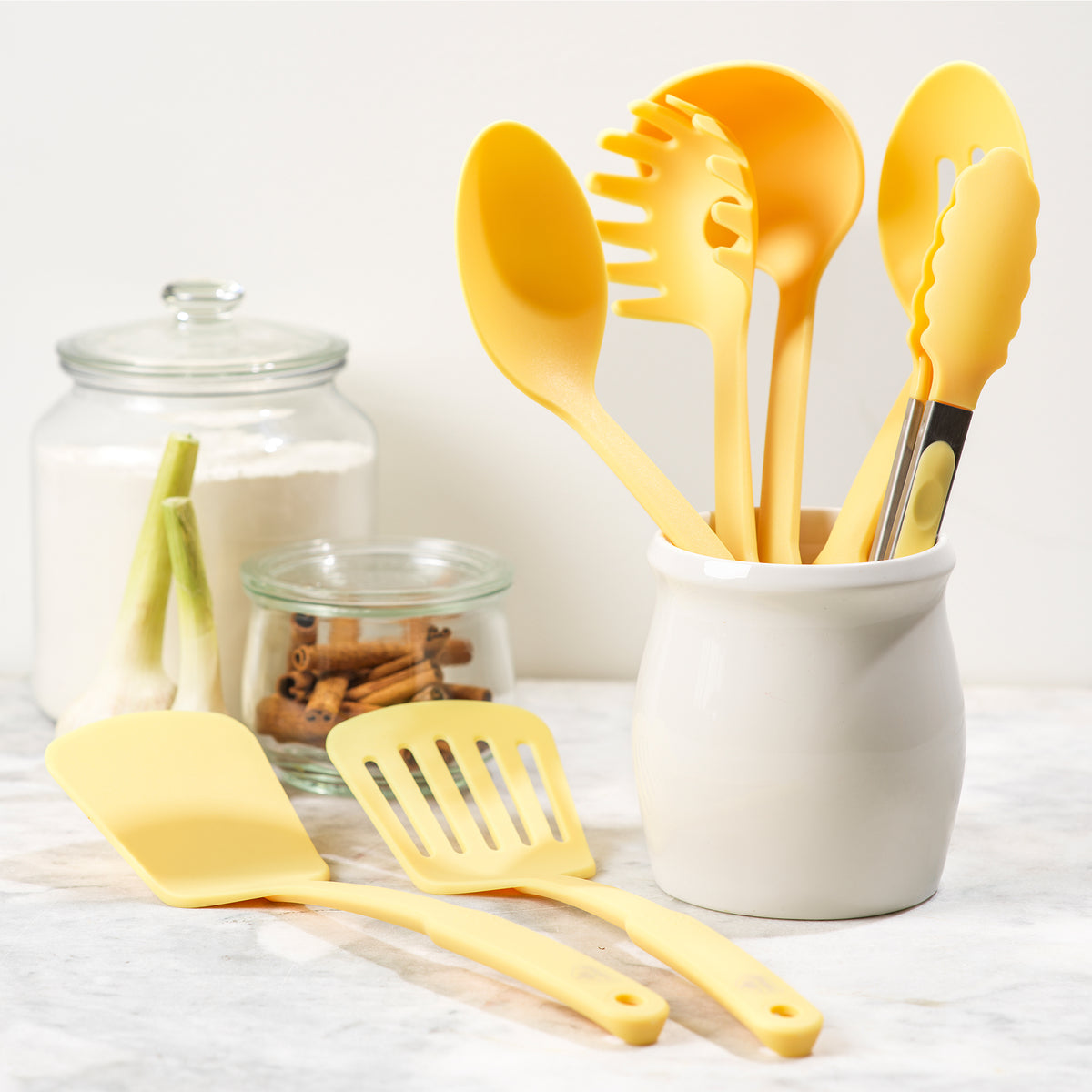 GreenLife Nylon 7-Piece Utensil Set | Yellow