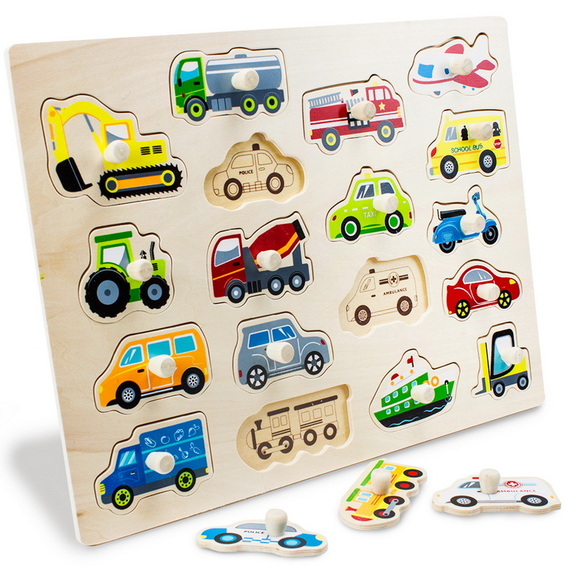 Brybelly Jumbo People Movers Peg Puzzle