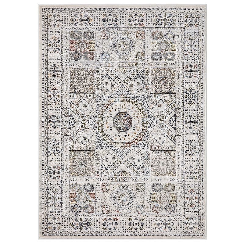 Concord Global Suzani Medallion Area Rug