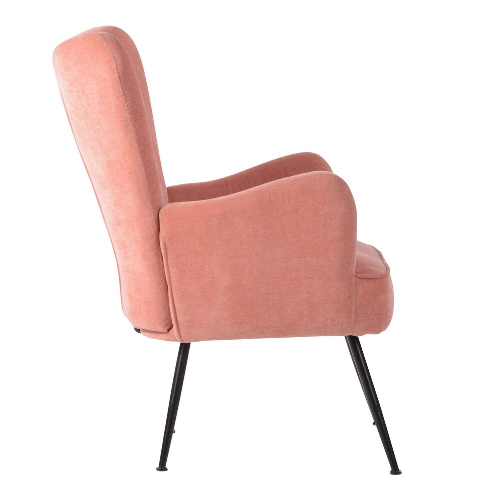 Homy Casa Mid century Upholstered Wingback Chair