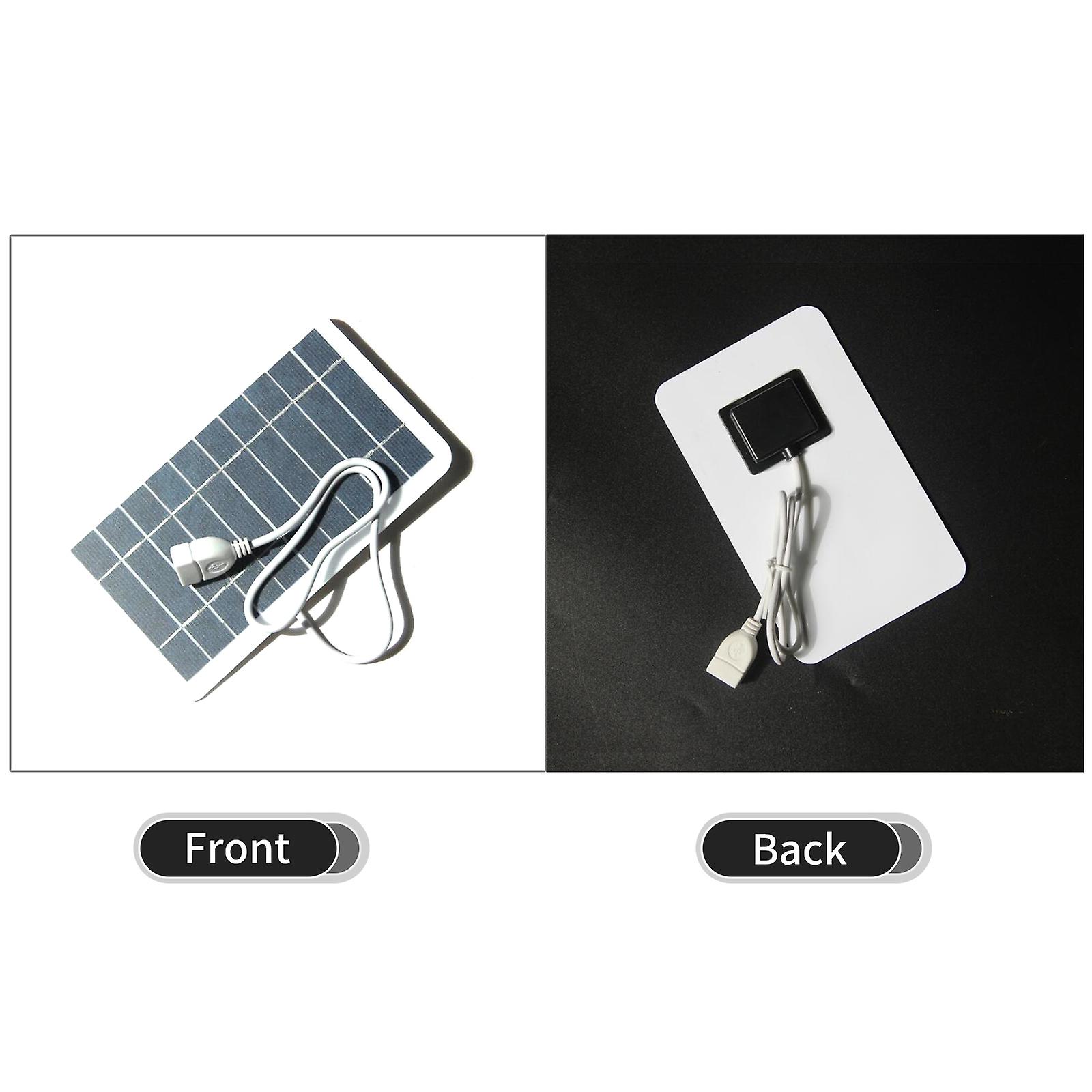 2w 5v Small Solar Panel With Usb Diy Monocrystalline Silicon Solar Cell Waterproof Camping Portable Power Solar Panel For Power Bank Mobile Phone  2w