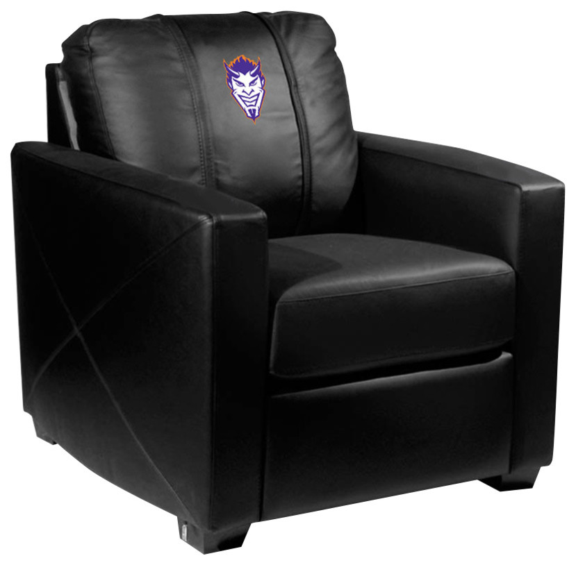 Northwestern State Demon Head Stationary Club Chair Commercial Grade Fabric   Contemporary   Armchairs And Accent Chairs   by DreamSeats LLC  Houzz