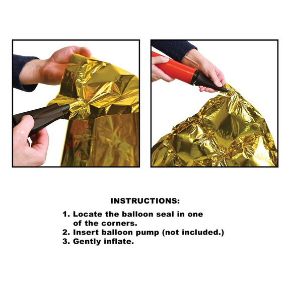 Beistle 53861 GD Foil Balloon Backdrops  goldass...