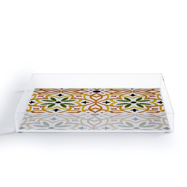 Marta Barragan Camarasa Obsession Nature Mosaics Acrylic Tray Deny Designs