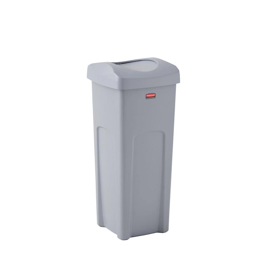 Rubbermaid Commercial Products Untouchable 23 Gal. Vented Trash Can with Lid 2143862