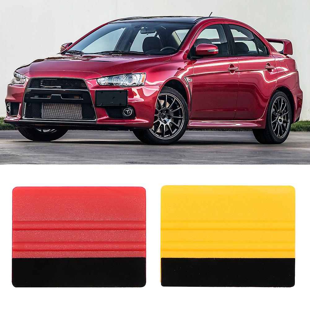 Squeegee Car Wrapping Applicator Tool For Car Vinyl Wrap Window Tint Wallpaper Decal Sticker Installation Yellow