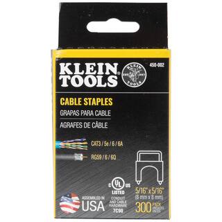 Klein Tools 516 in. x 516 in. Loose Cable Stapler with Insulated Staples (300-Pack) M2O41517KIT