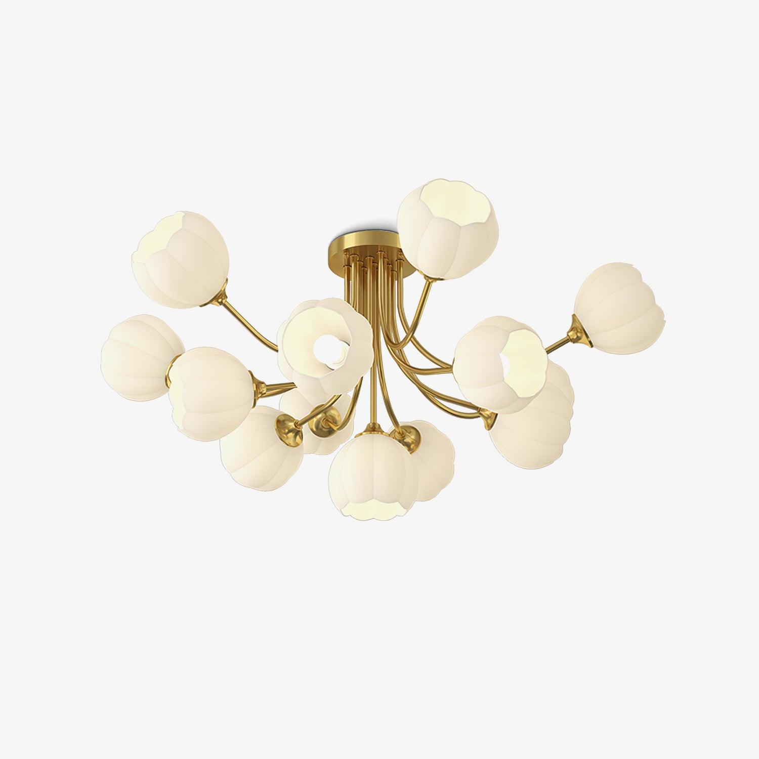 Pumpkin Brass Ceiling Lamp