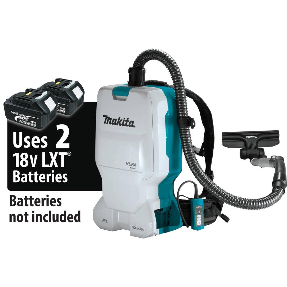 Makita 18V X2 LXT 36V 1.6 Gallon HEPA Backpack Dry Vacuum Bare Tool XCV17Z from Makita