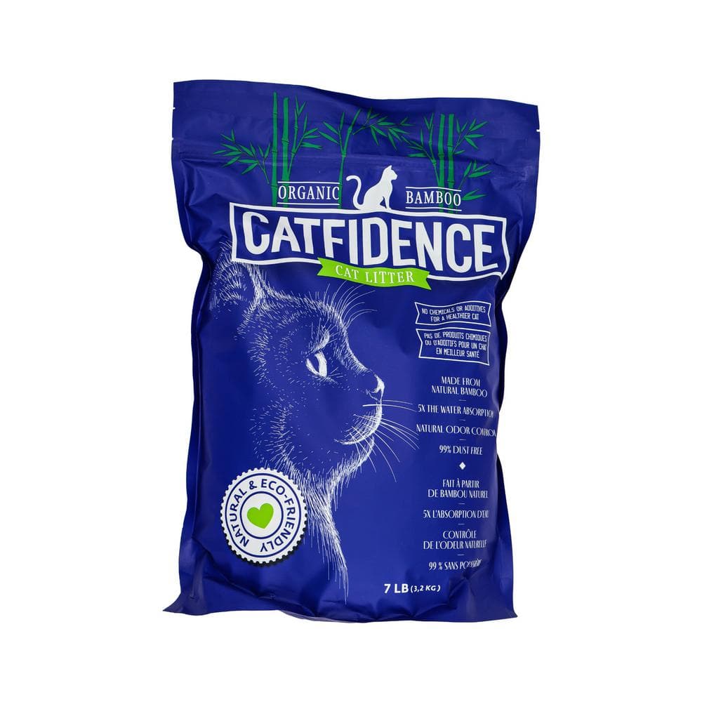 CATFIDENCE ORGANIC BAMBOO CAT LITTER USDA BioBased Certified Bamboo Cat Litter 7 lbs. Bag CATBAM059