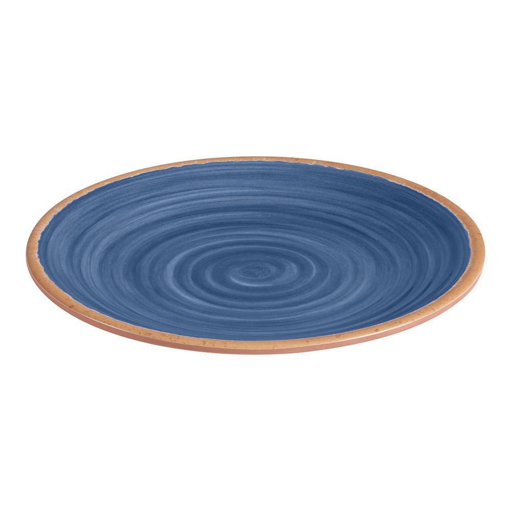 Home Decorators Collection Azria Melamine Dinner Plates in Laguna Blue (Set of 6) PAN1105MDSLB