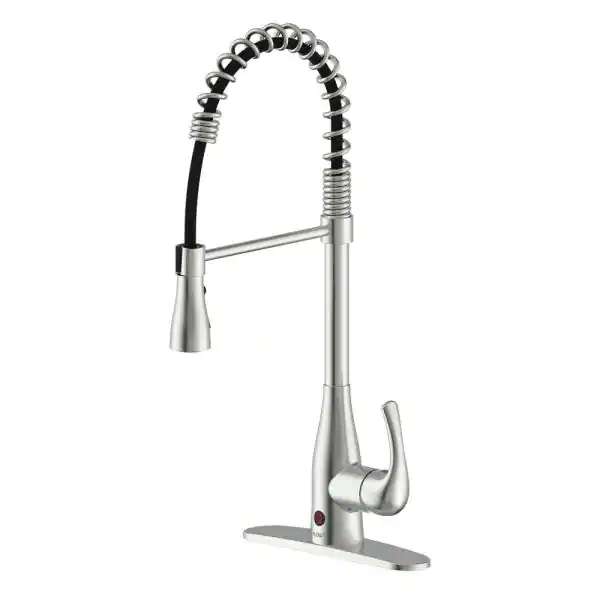 FLOW Motion Activated Single， Down Spring Neck Sprayer Kitchen Faucet