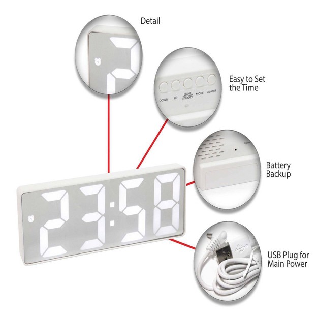 Digital Tabletop Clock Infinity Instruments