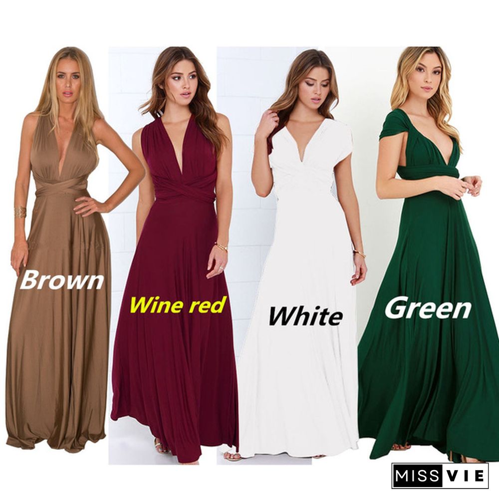 Women's Fashion Sexy Dress Formal Dress A Variety Of Ways To Wear Cross-Flush Sexy Skirt 15 Colors