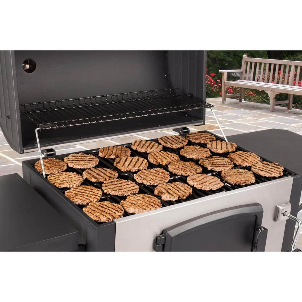 DynaGlo HeavyDuty Large Charcoal Grill in Black and Stainless Steel