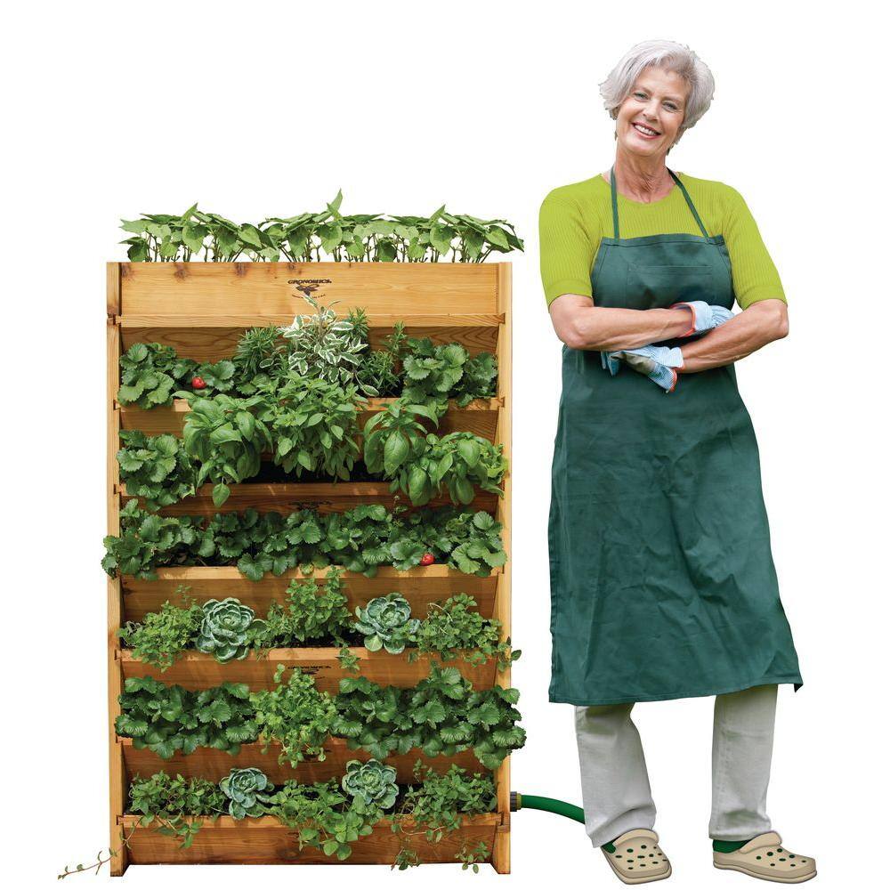 Gronomics 32 in. W x 45 in. H x 9 in. D Vertical Garden Bed VG 32-45