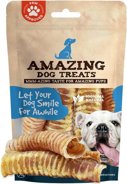 Amazing Dog Treats Beef Trachea Dog Treats， 2 count