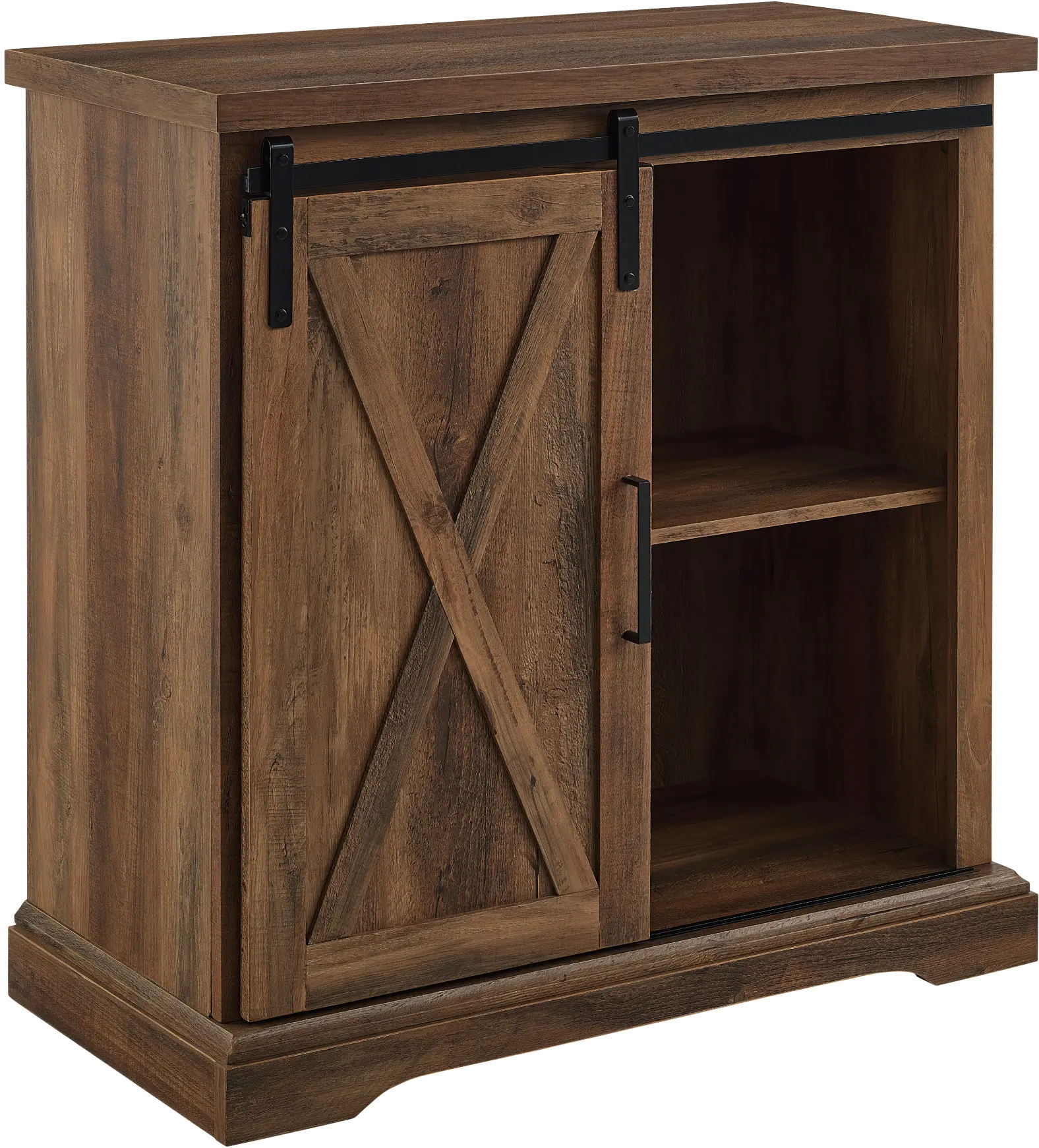 Carolina Rustic Oak Farmhouse Buffet Cabinet - Walker Edison