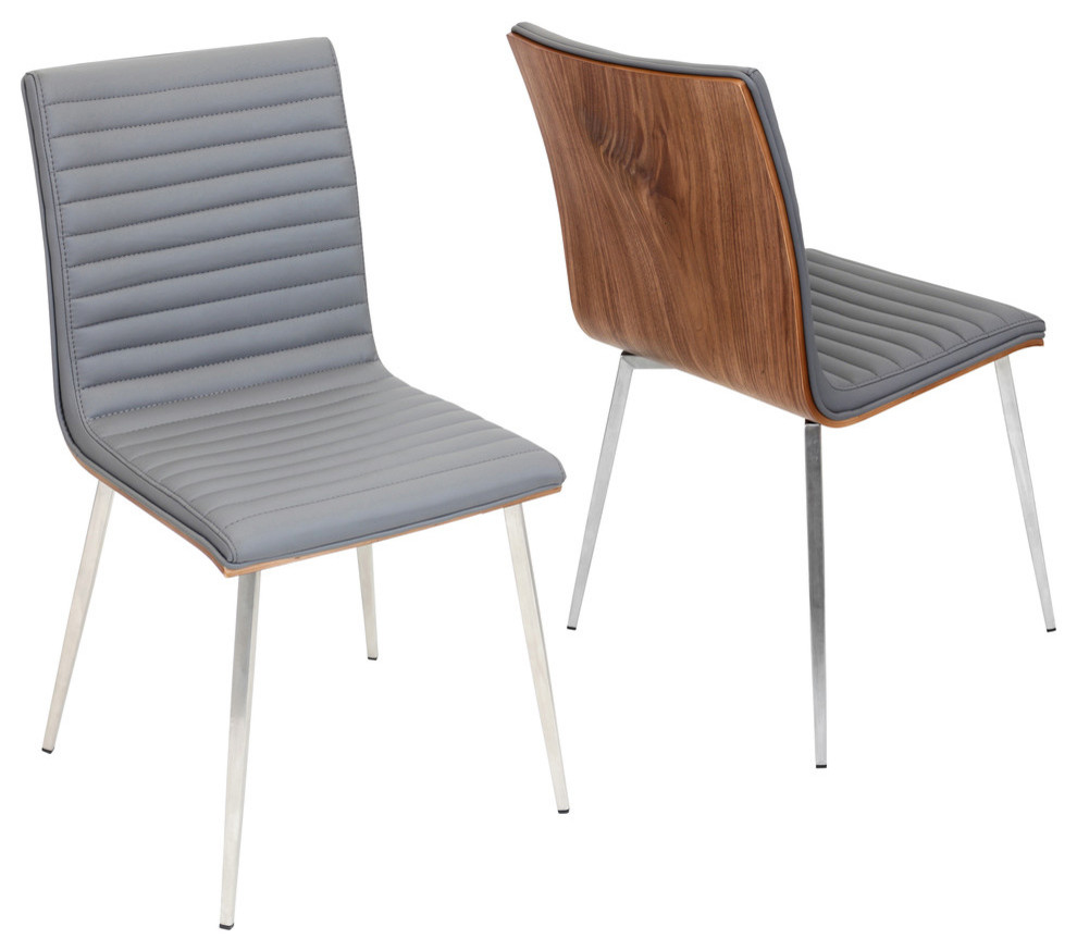 Mason Swivel Chair  Set of 2   Midcentury   Dining Chairs   by LumiSource  Houzz