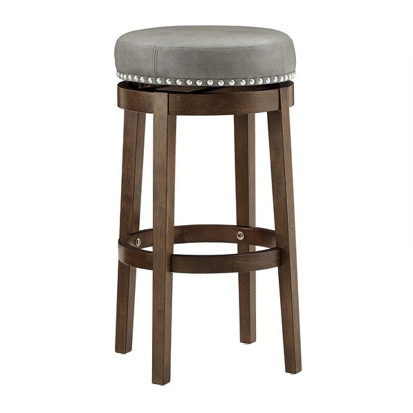 Westby Vinyl Backless Swivel Stools (Set of 2) by iNSPIRE Q Classic