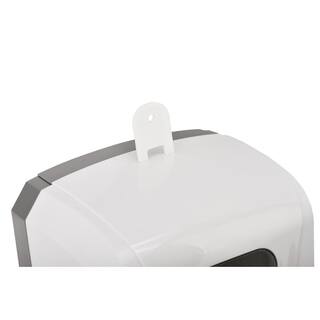 Alpine Industries 40 oz.. Automatic Foam Hand Sanitizer Soap Dispenser in White with Drip Tray 430-F-T